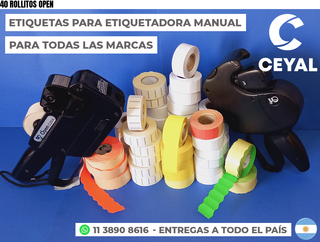 40 ROLLITOS OPEN