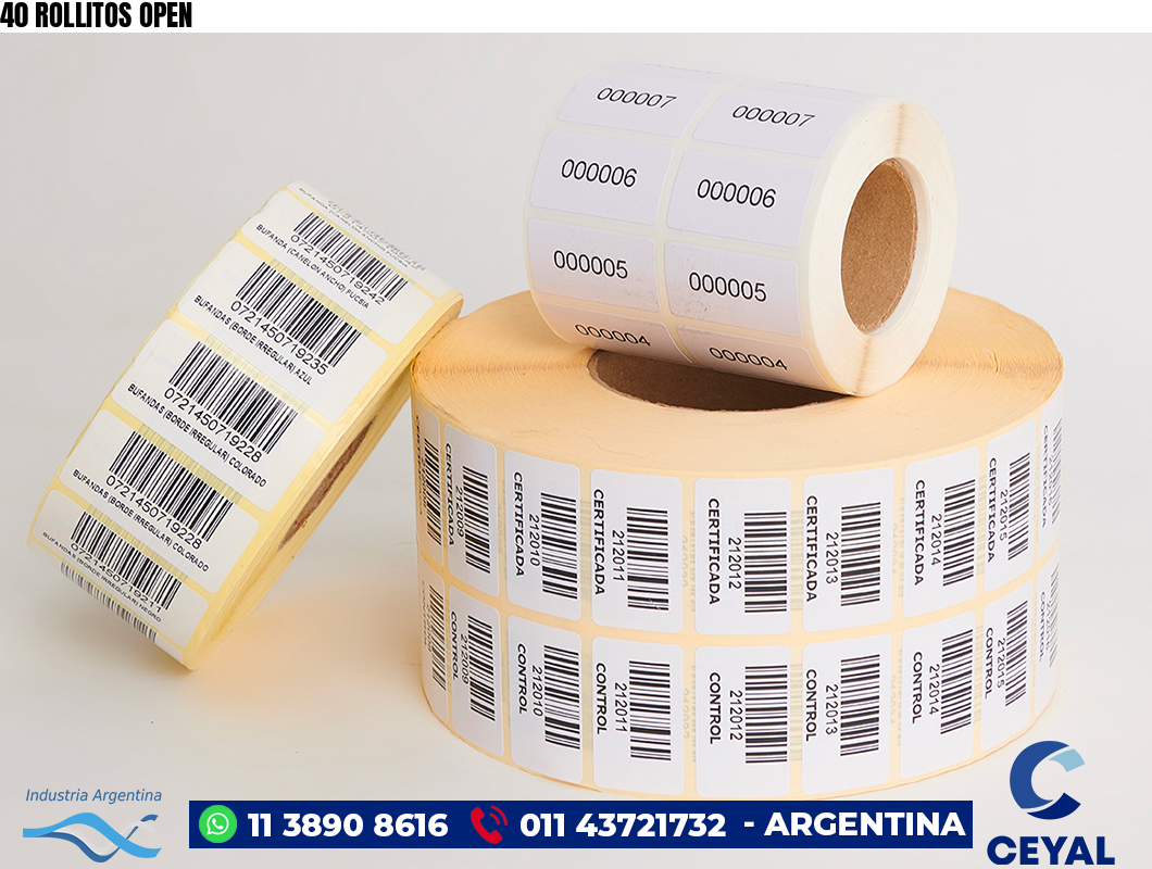 40 ROLLITOS OPEN