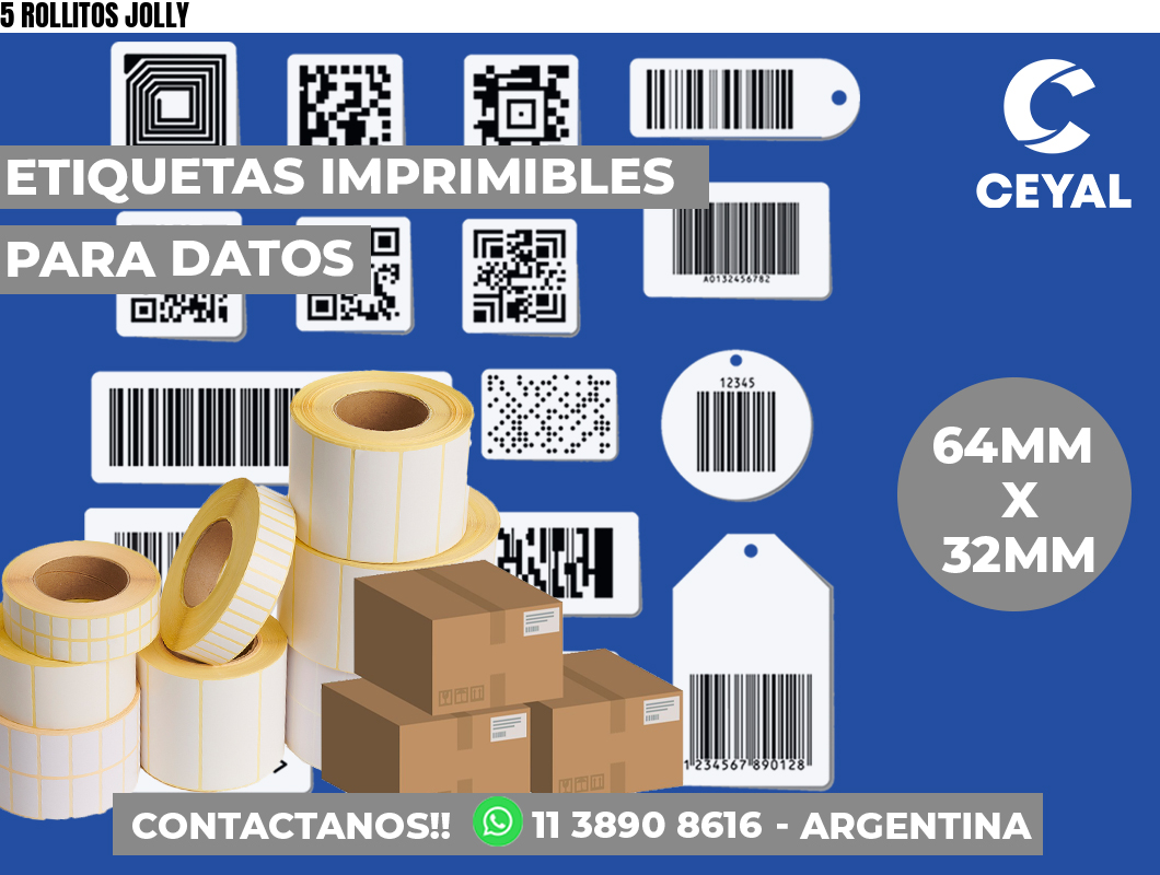 5 ROLLITOS JOLLY