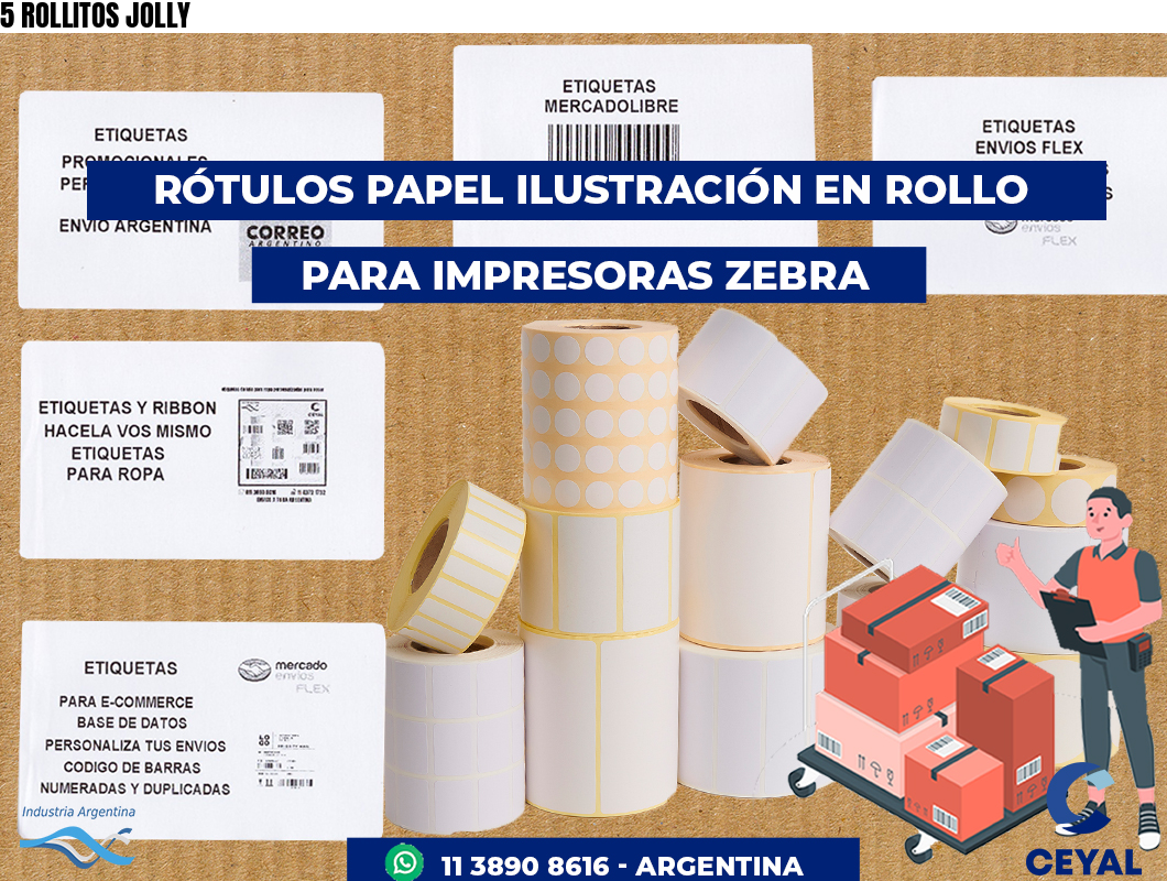 5 ROLLITOS JOLLY