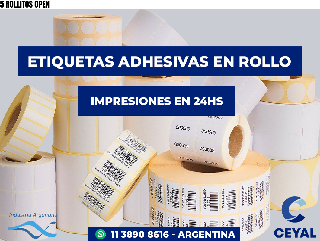 5 ROLLITOS OPEN