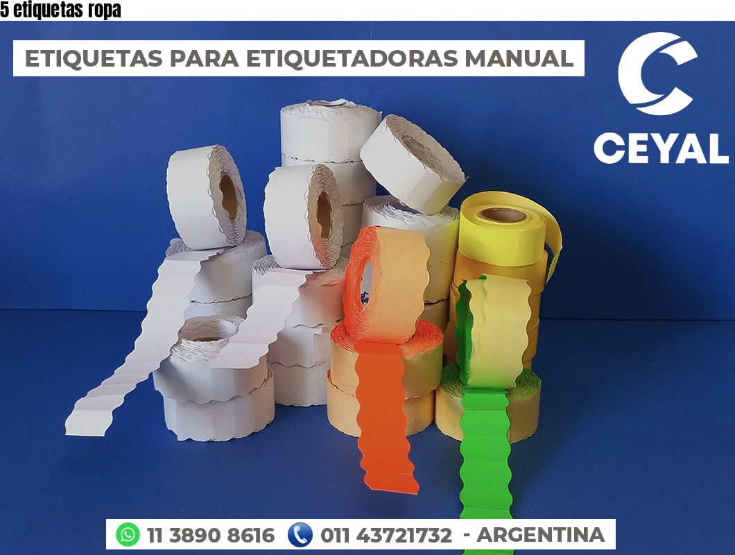 5 etiquetas ropa