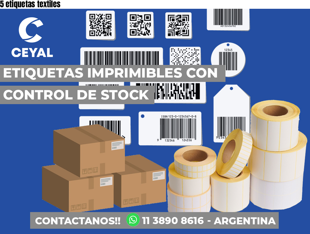 5 etiquetas textiles