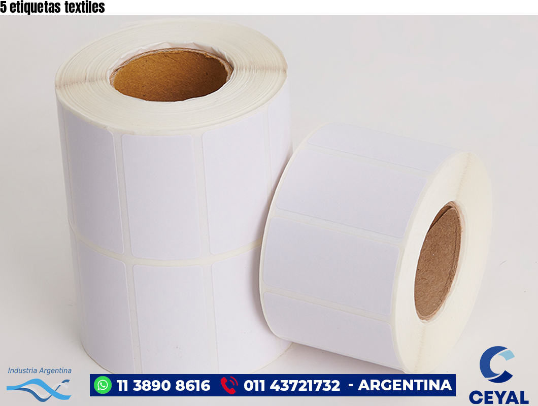 5 etiquetas textiles