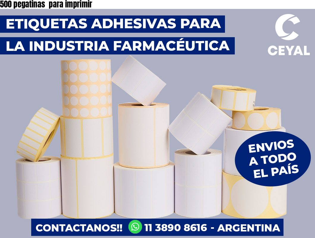 500 pegatinas  para imprimir