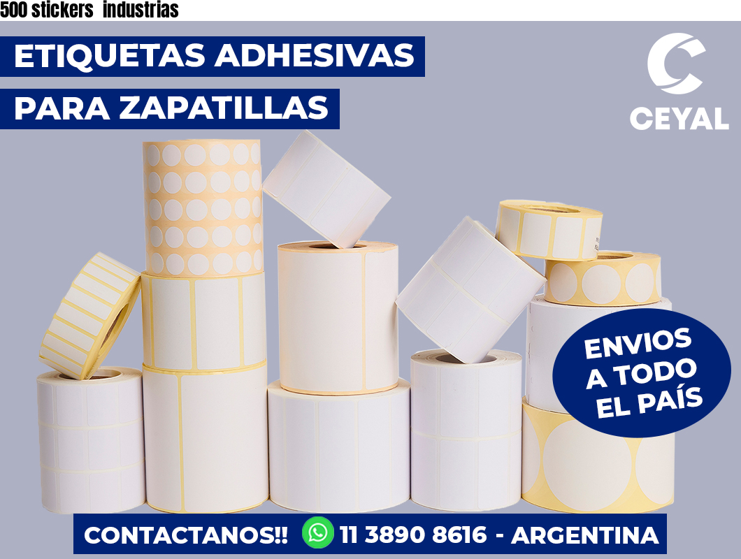 500 stickers  industrias