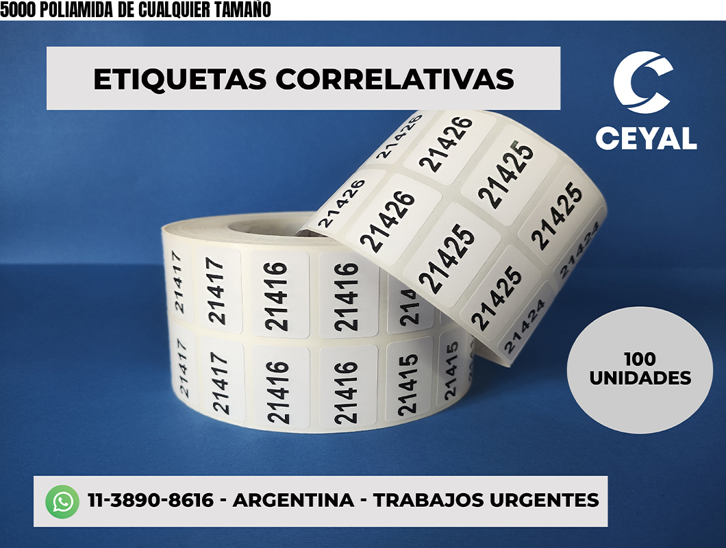 5000 POLIAMIDA DE CUALQUIER TAMAÑO