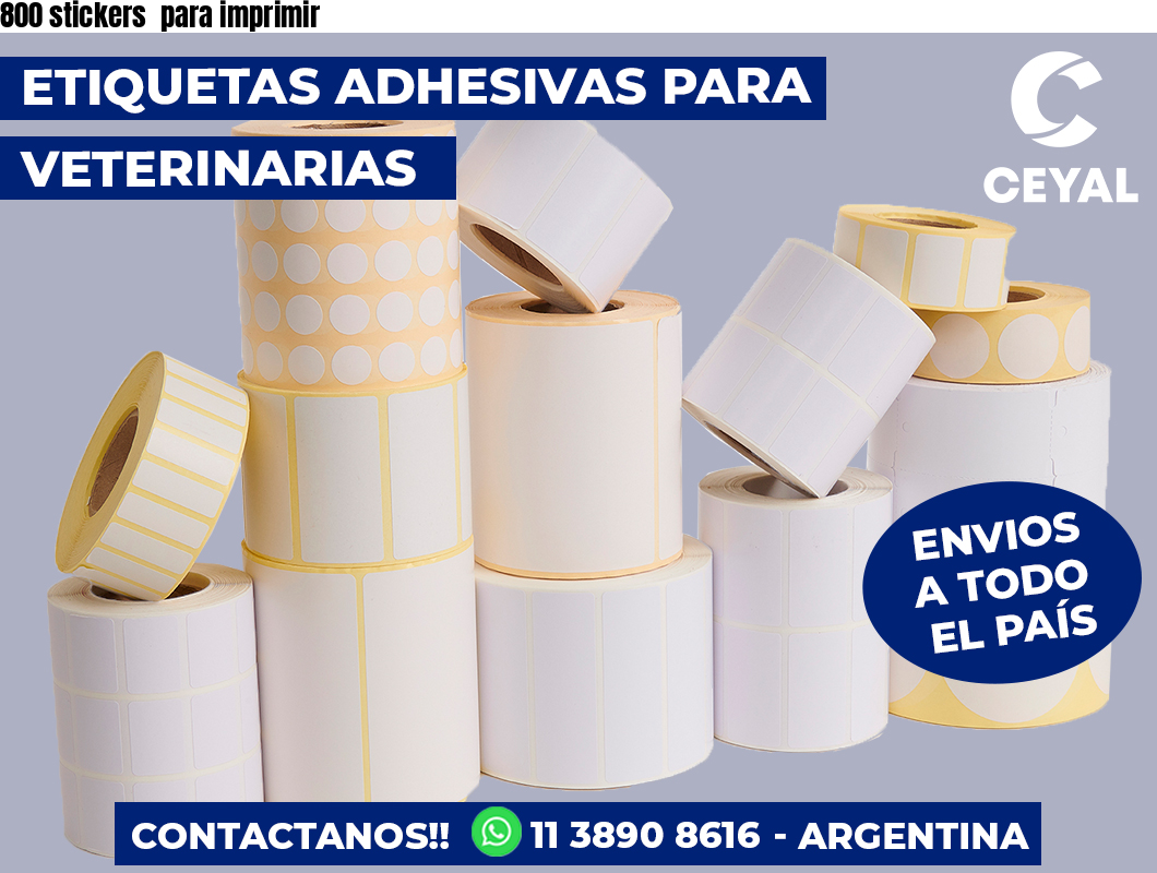 800 stickers  para imprimir