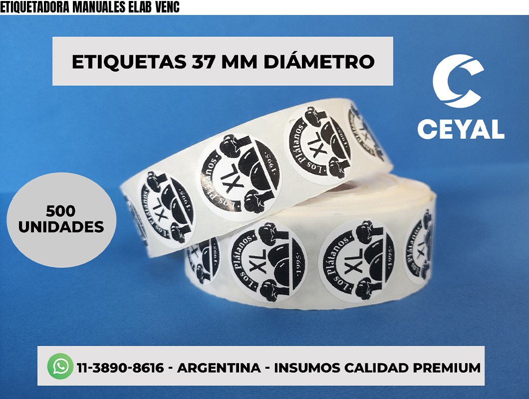 ETIQUETADORA MANUALES ELAB VENC