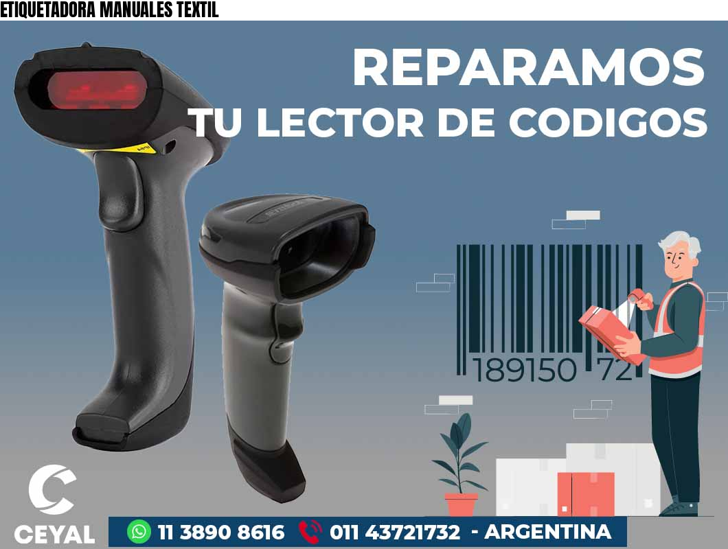 ETIQUETADORA MANUALES TEXTIL