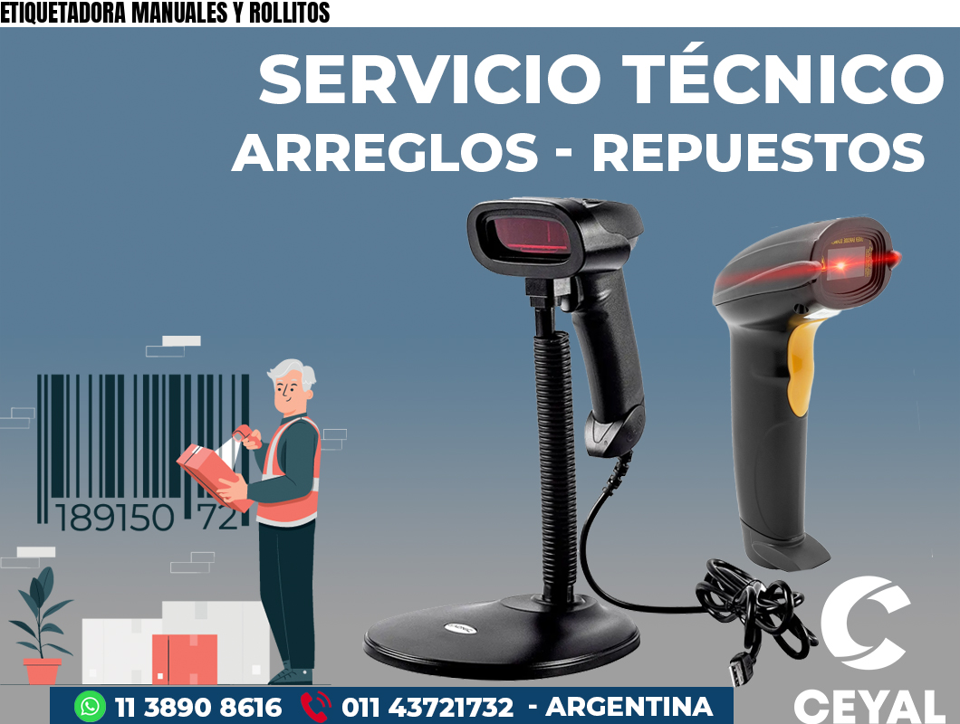 ETIQUETADORA MANUALES Y ROLLITOS