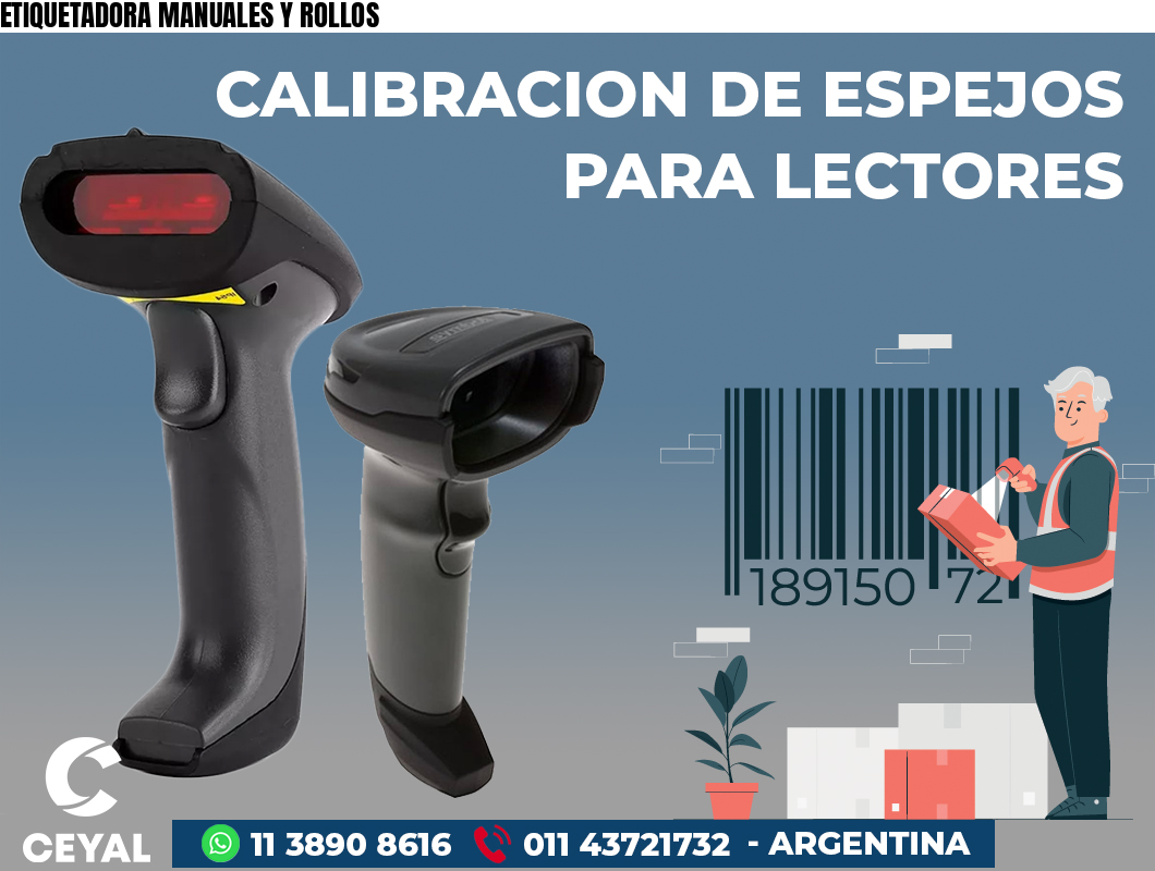 ETIQUETADORA MANUALES Y ROLLOS