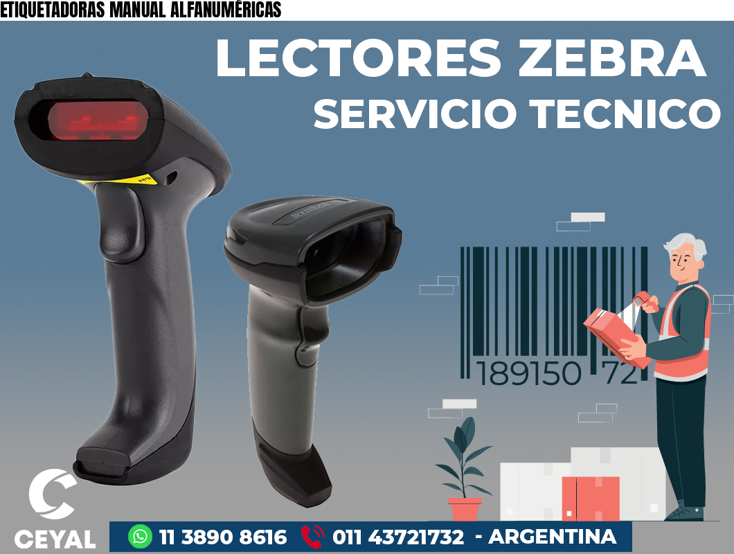 ETIQUETADORAS MANUAL ALFANUMÉRICAS