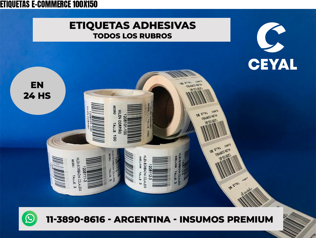 ETIQUETAS E-COMMERCE 100X150