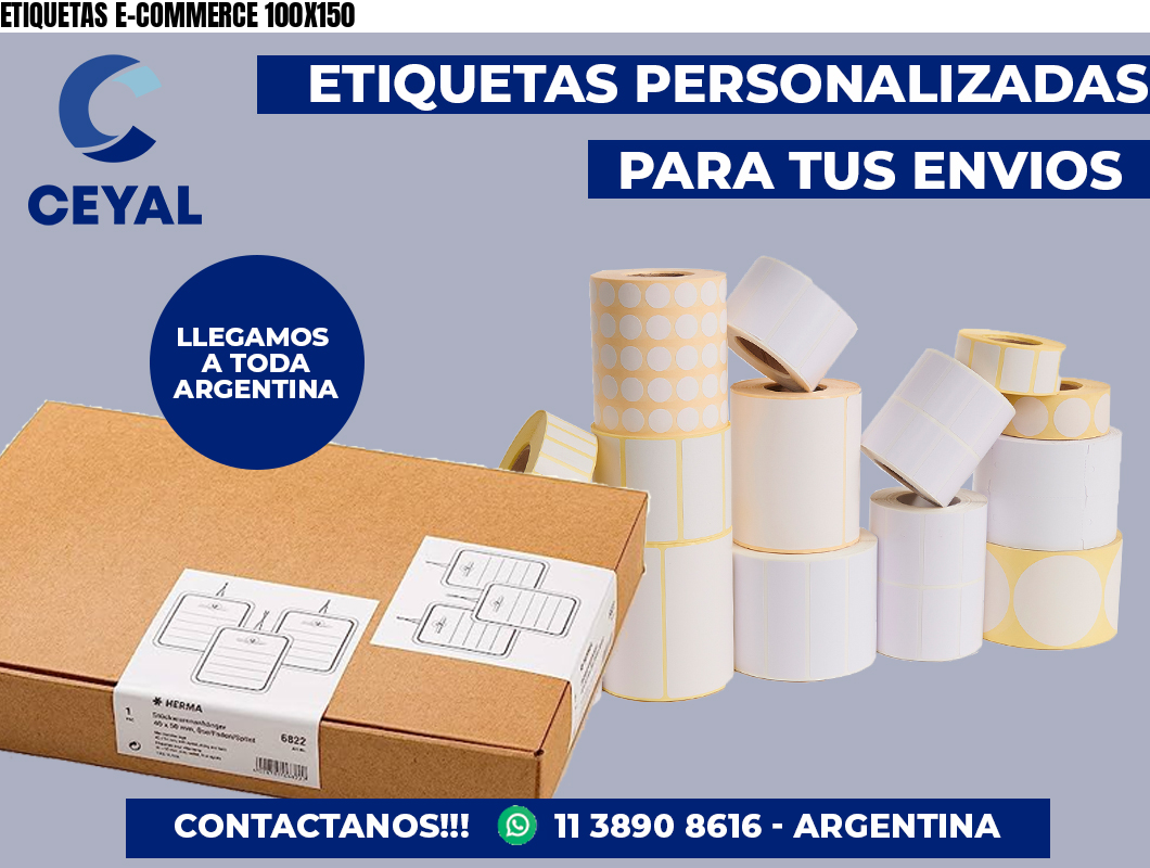 ETIQUETAS E-COMMERCE 100X150