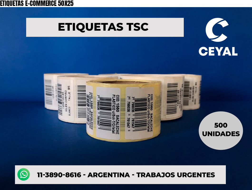 ETIQUETAS E-COMMERCE 50X25