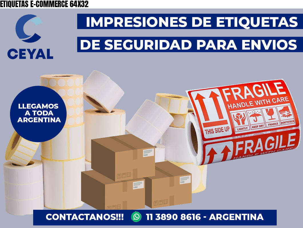 ETIQUETAS E-COMMERCE 64X32