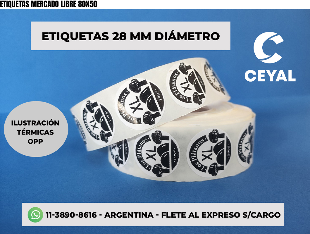 ETIQUETAS MERCADO LIBRE 80X50
