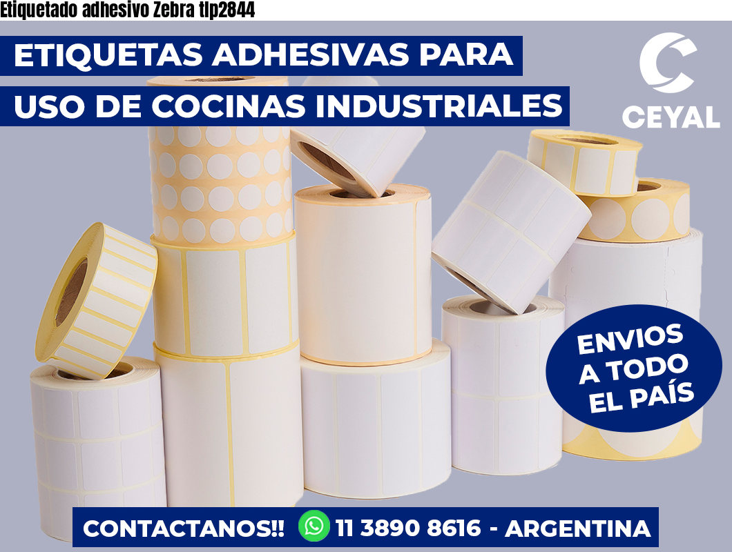 Etiquetado adhesivo Zebra tlp2844
