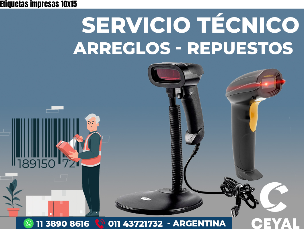 Etiquetas impresas 10x15