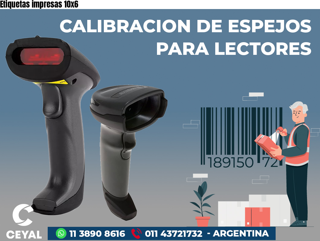 Etiquetas impresas 10x6