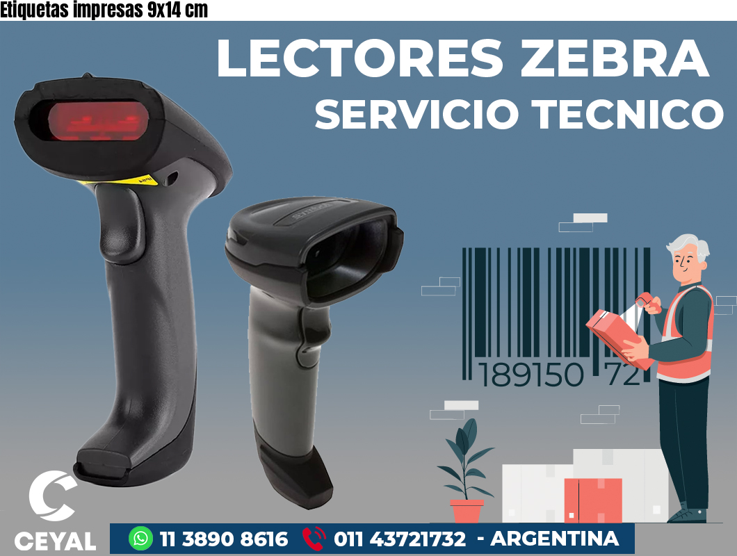 Etiquetas impresas 9x14 cm