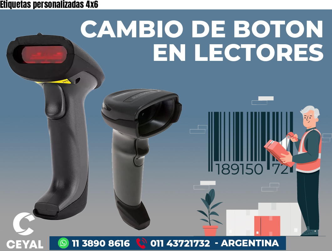 Etiquetas personalizadas 4x6 