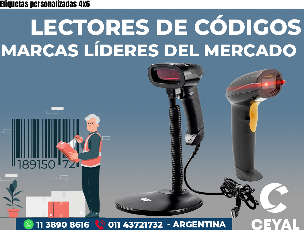 Etiquetas personalizadas 4x6