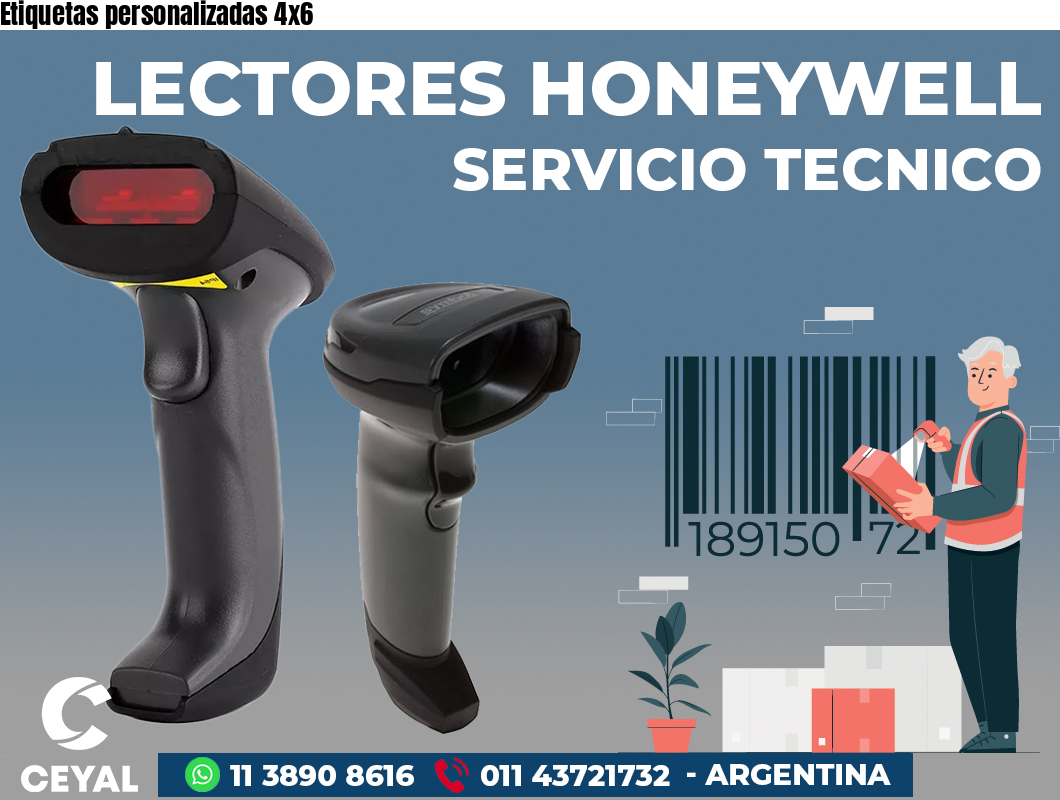 Etiquetas personalizadas 4x6