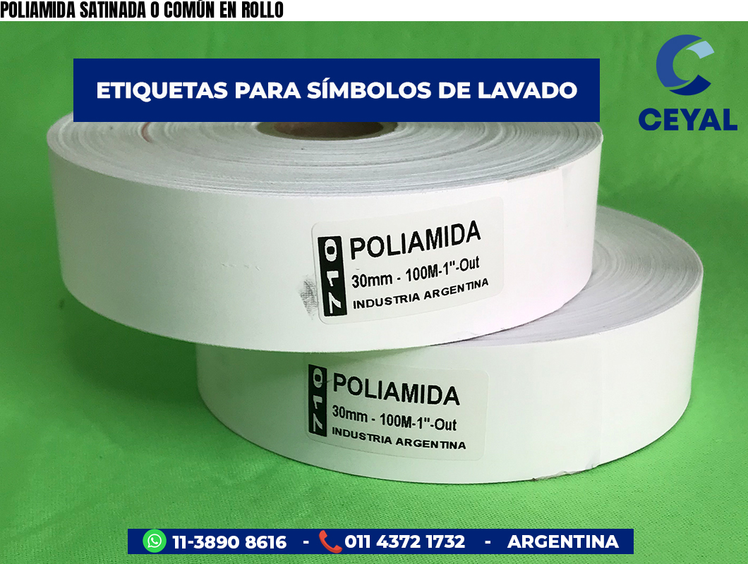 POLIAMIDA SATINADA O COMÚN EN ROLLO