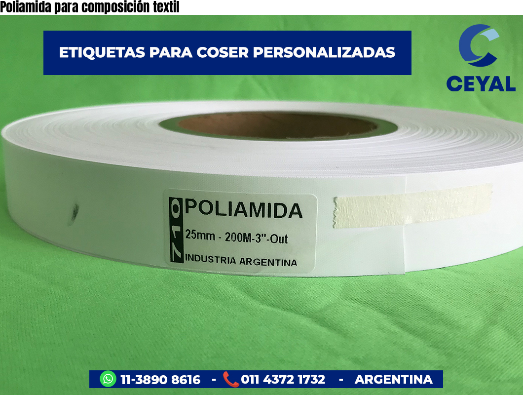 Poliamida para composición textil