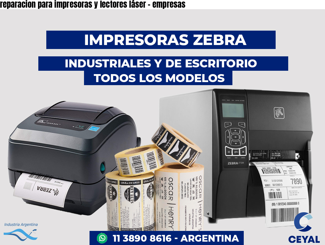 reparacion para impresoras y lectores láser - empresas