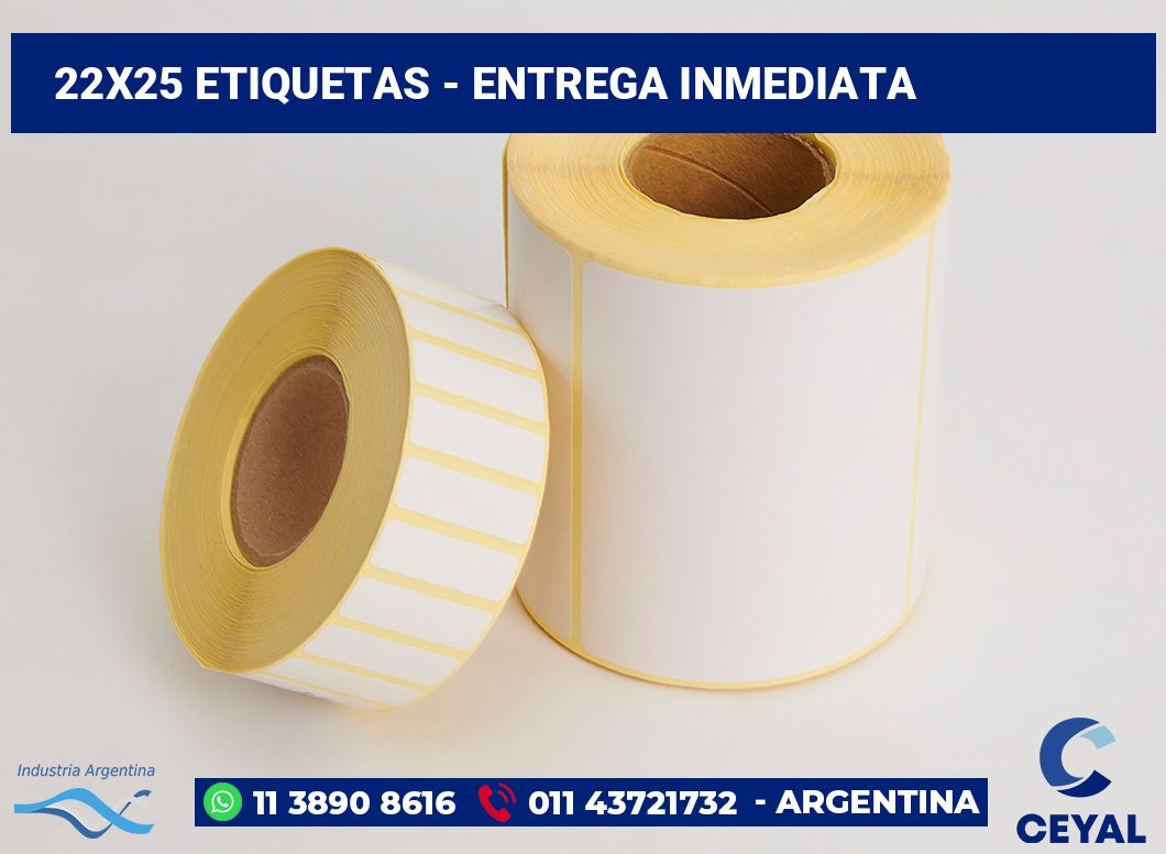 22x25 Etiquetas