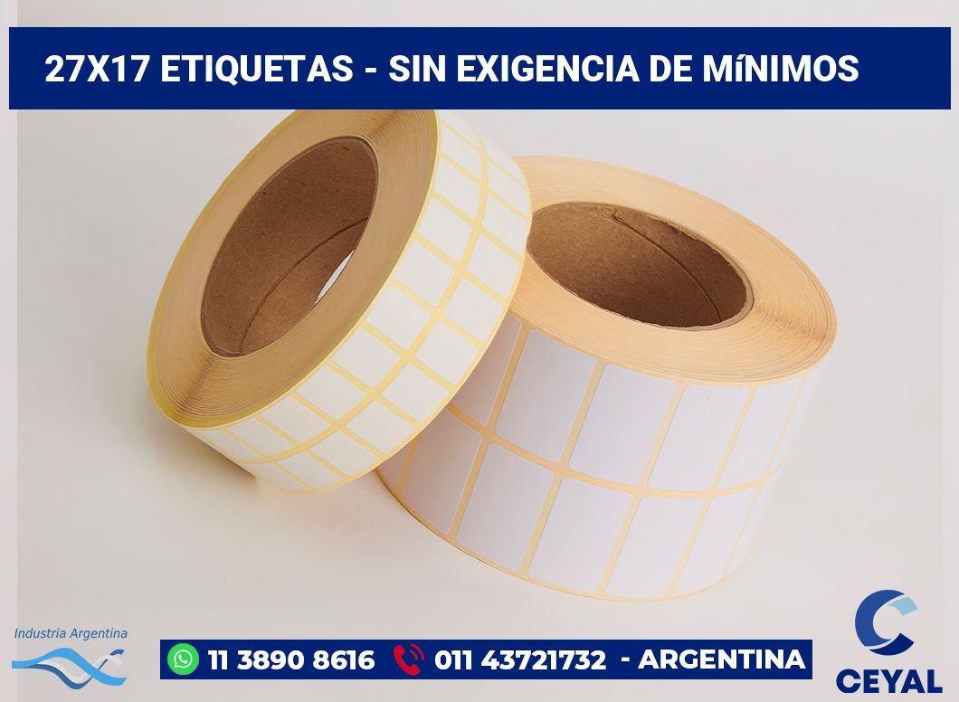 27×17 Etiquetas