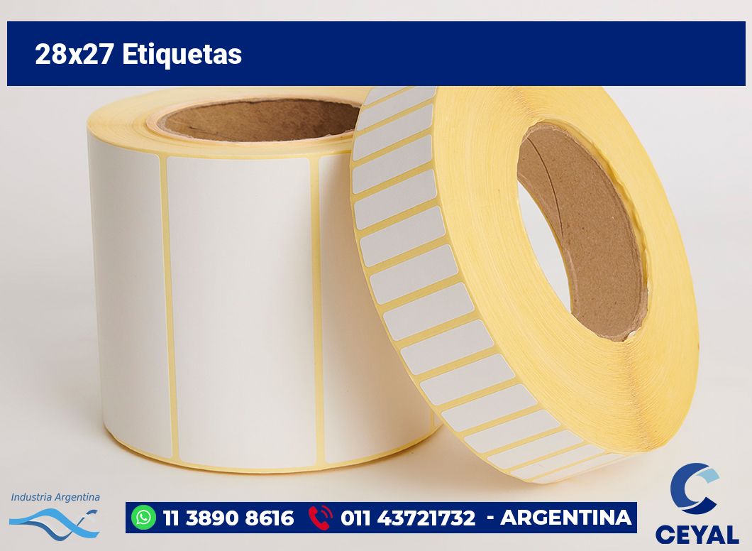 28x27 Etiquetas