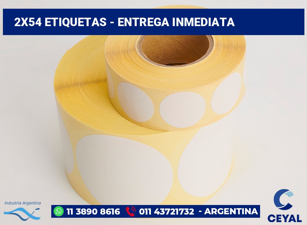 2x54 Etiquetas