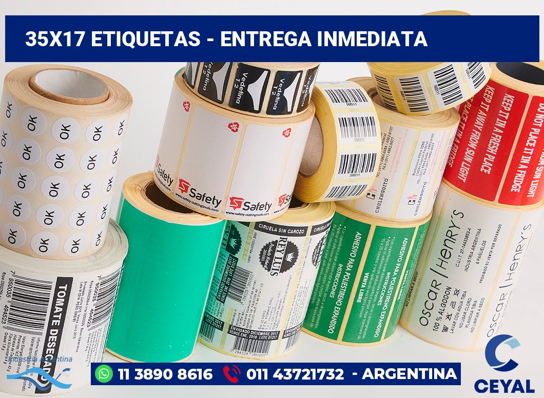 35×17 Etiquetas