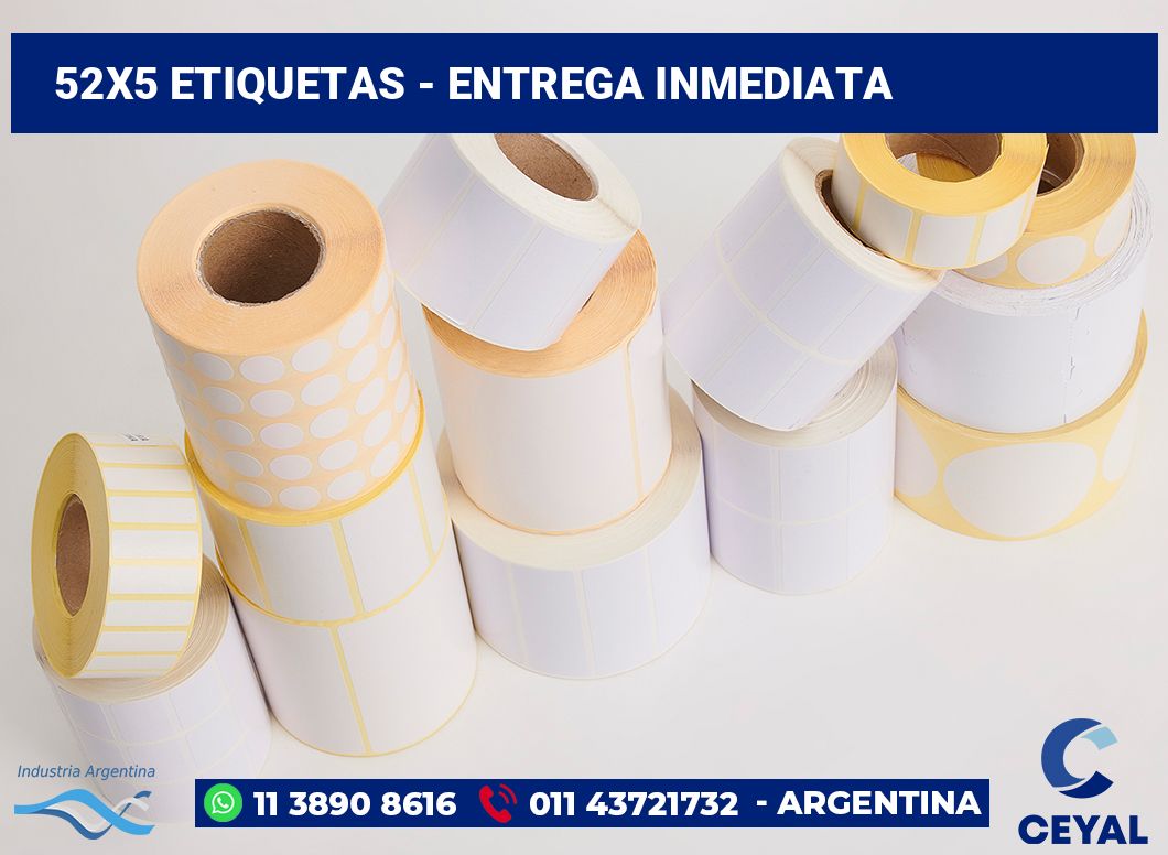 52x5 Etiquetas