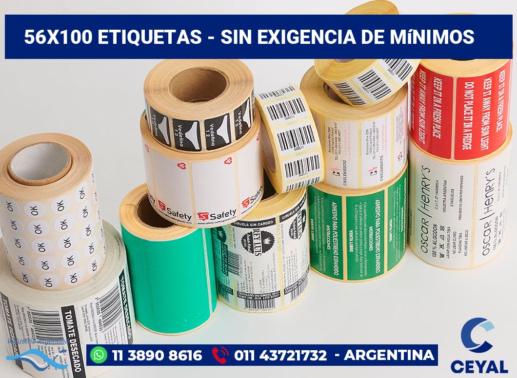 56×100 Etiquetas