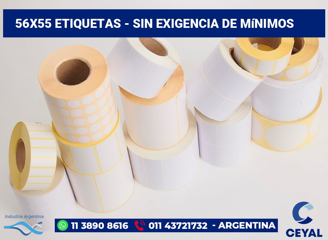56x55 Etiquetas