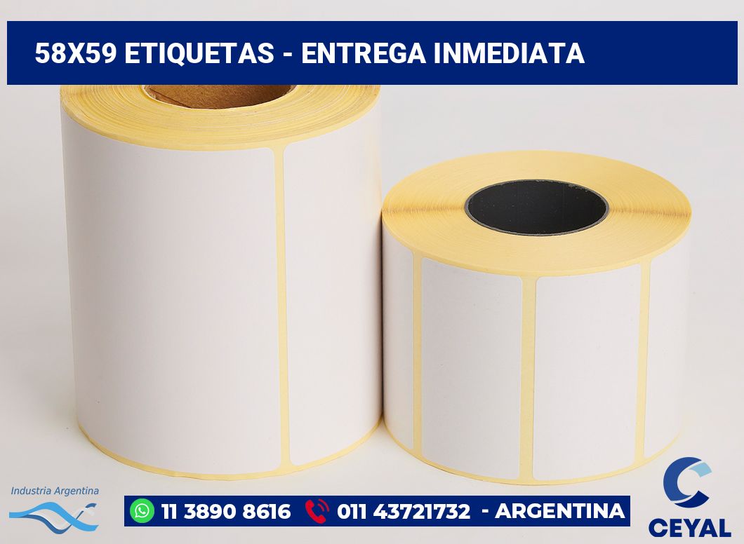 58×59 Etiquetas