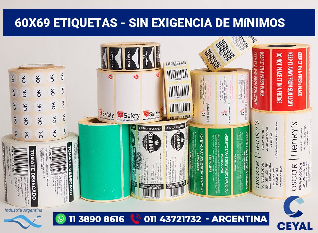 60x69 Etiquetas