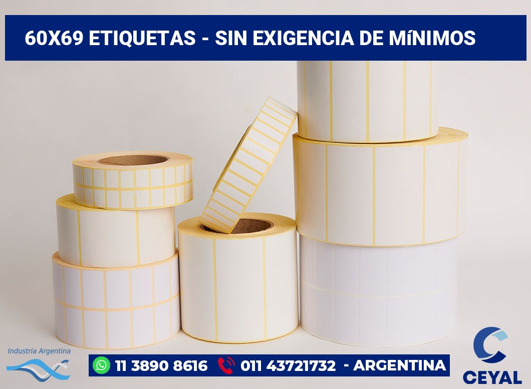 60×69 Etiquetas