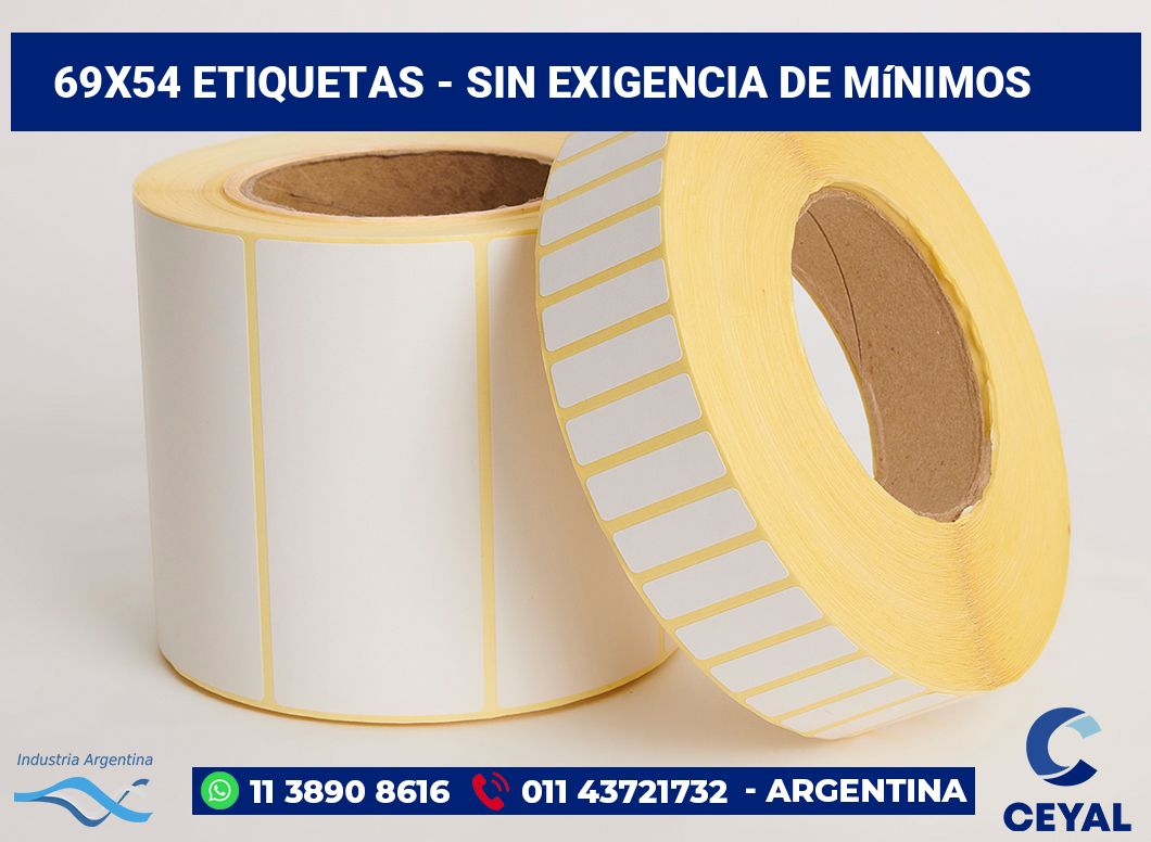 69×54 Etiquetas