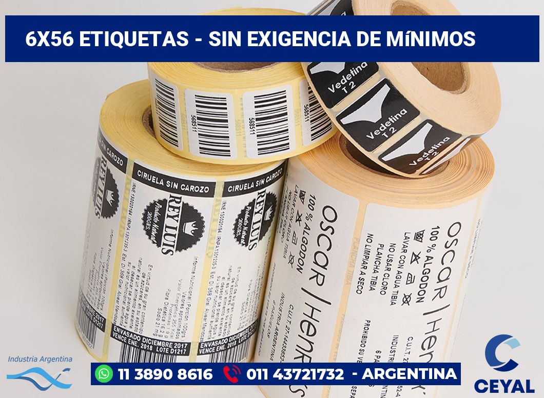 6x56 Etiquetas