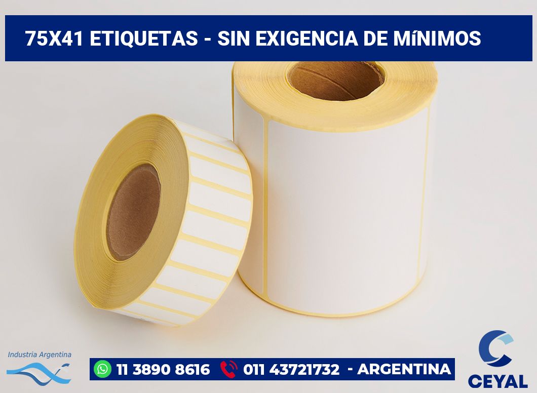 75x41 Etiquetas