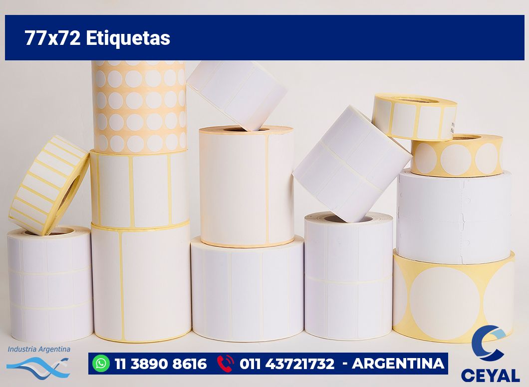 77x72 Etiquetas