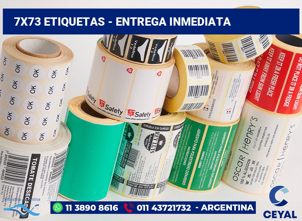 7x73 Etiquetas