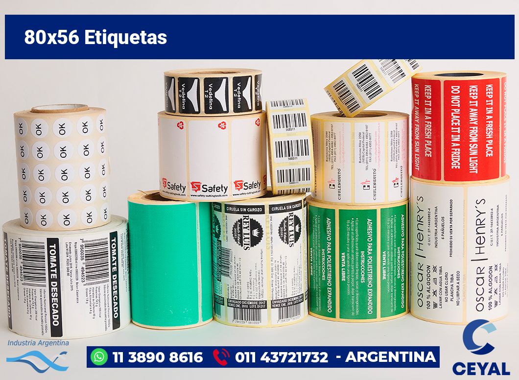 80×56 Etiquetas