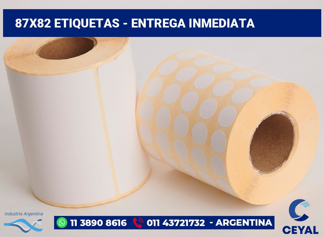 87×82 Etiquetas